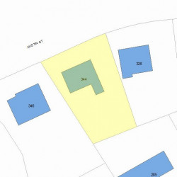 344 Austin St, Newton, MA 02465 plot plan