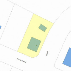 61 Washburn Ave, Newton, MA 02466 plot plan