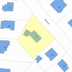 57 Ridge Ave, Newton, MA 02459 plot plan