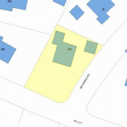 29 Woodside Rd, Newton, MA 02460 plot plan