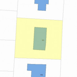 111 Upland Ave, Newton, MA 02461 plot plan