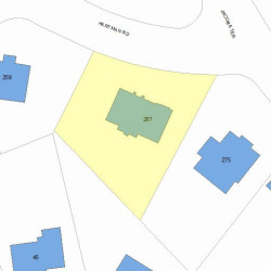 267 Hartman Rd, Newton, MA 02459 plot plan