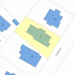 93 Eldredge St, Newton, MA 02458 plot plan