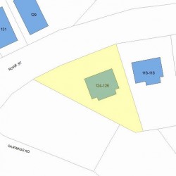 126 Rowe St, Newton, MA 02466 plot plan
