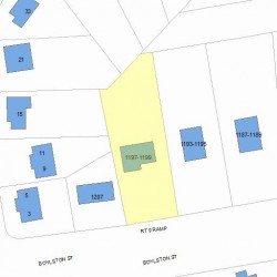 1197 Boylston St, Newton, MA 02461 plot plan