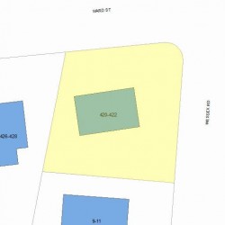 420 Ward St, Newton, MA 02459 plot plan