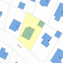 16 Hyde St, Newton, MA 02461 plot plan