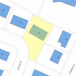 25 Anthony Rd, Newton, MA 02460 plot plan