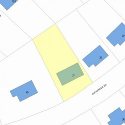 37 Alexander Rd, Newton, MA 02461 plot plan