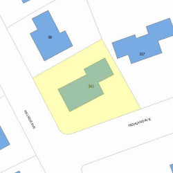 343 Highland Ave, Newton, MA 02465 plot plan