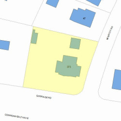 373 Commonwealth Ave, Newton, MA 02459 plot plan