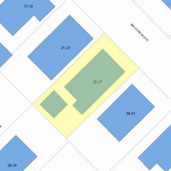 25 Woodrow Ave, Newton, MA 02460 plot plan