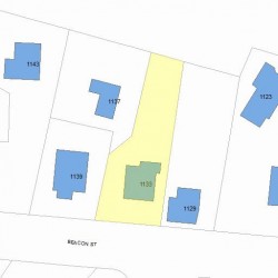 1133 Beacon St, Newton, MA 02461 plot plan