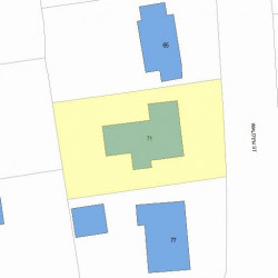 71 Walden St, Newton, MA 02460 plot plan