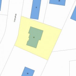 16 Cynthia Rd, Newton, MA 02459 plot plan