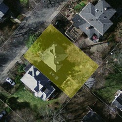 14 Maple Park, Newton, MA 02459 aerial view