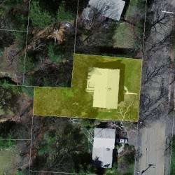 11 Andrew St, Newton, MA 02461 aerial view