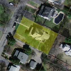 46 Oakland Ave, Newton, MA 02466 aerial view