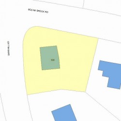 106 Dane Hill Rd, Newton, MA 02461 plot plan