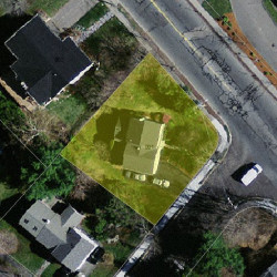 991 Dedham St, Newton, MA 02459 aerial view