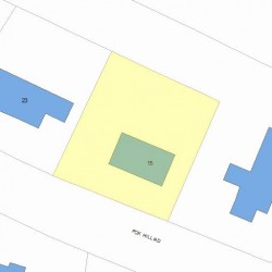 15 Fox Hill Rd, Newton, MA 02459 plot plan