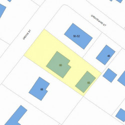 60 Grove St, Newton, MA 02466 plot plan