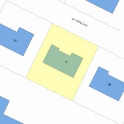 76 Littlefield Rd, Newton, MA 02459 plot plan