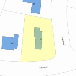 29 Sunset Rd, Newton, MA 02458 plot plan