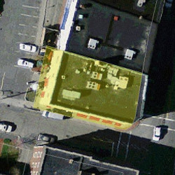 447 Centre St, Newton, MA 02458 aerial view