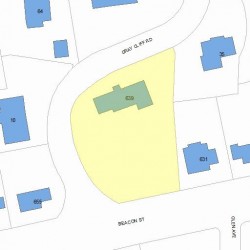 639 Beacon St, Newton, MA 02459 plot plan