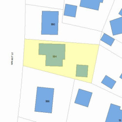 994 Walnut St, Newton, MA 02461 plot plan