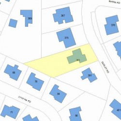 381 Dudley Rd, Newton, MA 02459 plot plan