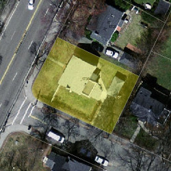 1736 Washington St, Newton, MA 02466 aerial view