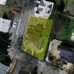 13 Henshaw Ter, Newton, MA 02465 aerial view