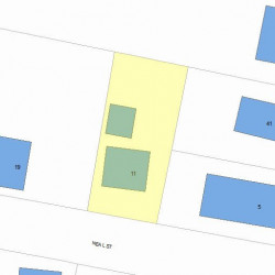 11 Neal St, Newton, MA 02462 plot plan