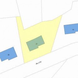 21 Arlo Rd, Newton, MA 02464 plot plan