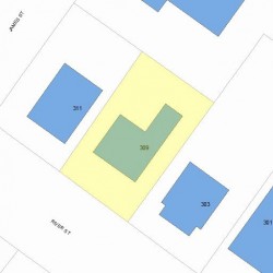 309 River St, Newton, MA 02465 plot plan