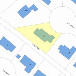12 Shute Path, Newton, MA 02459 plot plan