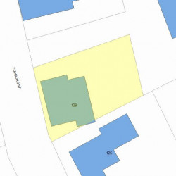 129 Edinboro St, Newton, MA 02460 plot plan