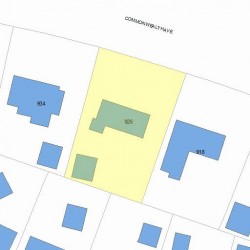 926 Commonwealth Ave, Newton, MA 02459 plot plan