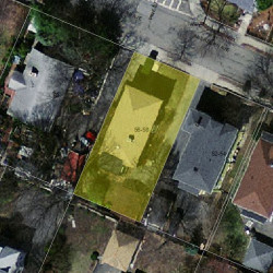 58 Washburn Ave, Newton, MA 02466 aerial view