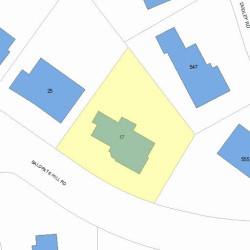 17 Baldpate Hill Rd, Newton, MA 02459 plot plan