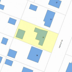 35 Hinckley Rd, Newton, MA 02468 plot plan