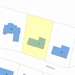 70 Winston Rd, Newton, MA 02459 plot plan