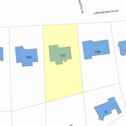 1356 Commonwealth Ave, Newton, MA 02465 plot plan