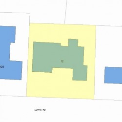 12 Lorna Rd, Newton, MA 02459 plot plan