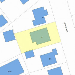 21 Aberdeen St, Newton, MA 02461 plot plan