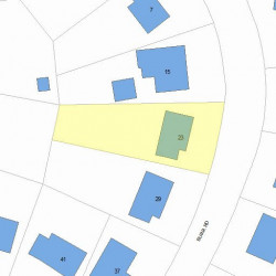 23 Burr Rd, Newton, MA 02459 plot plan