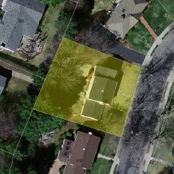 111 Wendell Rd, Newton, MA 02459 aerial view