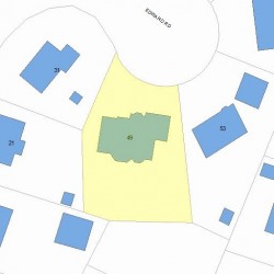 49 Edward Rd, Newton, MA 02465 plot plan